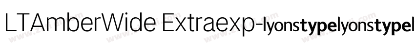 LTAmberWide Extraexp字体转换